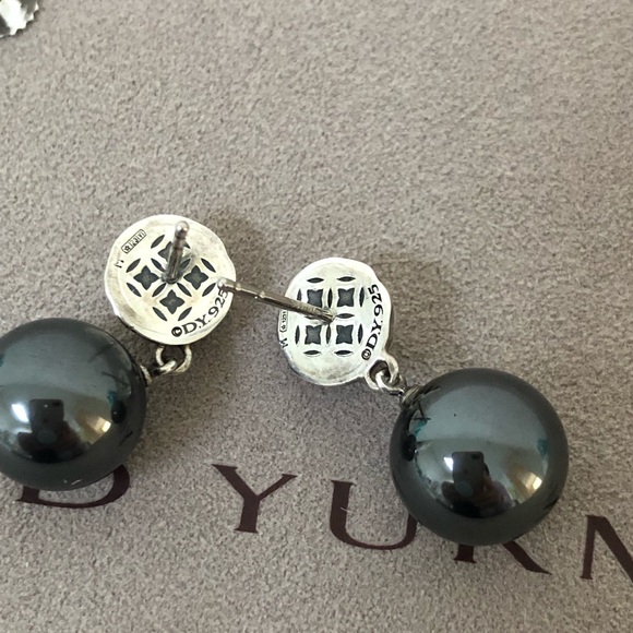 🔴Authentic DAVID YURMAN Vintage Hematite Drop Earrings 🔴♥️ - Picture 5 of 11